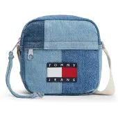 Tommy Hilfiger Tommy Jeans Logo Patchwork Denim Crossbody Reporter Bag