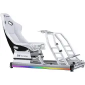 Thermaltake GR500 Snow Racing Simulator Cockpit Racingstol Vit