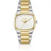 HUGO Telly two-tone watch with retro-inspired case