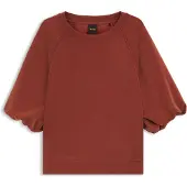 BOSS Oversized-fit sweatshirt with short balloon sleeves