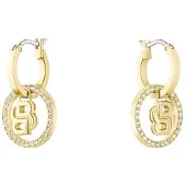 BOSS Gold-tone earrings with Double B monogram charm