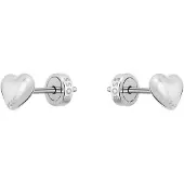 BOSS Heart-shaped stud earrings in stainless steel