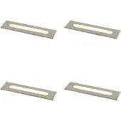 QAZQA Set med 4 moderna markspotlights stål 30 cm inkl. LED IP65 - Eline