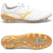 Mizuno Monarcida Neo III Pro FG Bright Gold - Vit/Guld/Grå - Gräs (FG), storlek 40