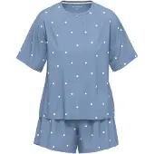 Tom Tailor Kort pyjamas rökblå / vit
