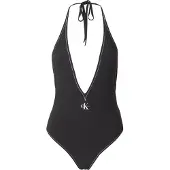 Calvin Klein Plunge Swimsuit CK Monogram