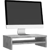 vidaXL Skärmställ betonggrå 42x24x13 cm konstruerat trä