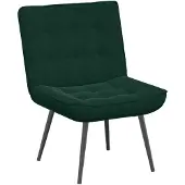 vidaXL Vilstol mörkgrön 64x74x84 cm sammet