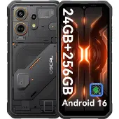 Oscal MARINE 3 Android 16 Smartphone 8GB+128GB MediaTek Helio G81 Tålig Telefon Mobil 8+256 Only cell phone svart
