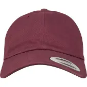 Flexfit Peached Cotton Twill Dad Cap Röd Man