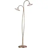 ONLI Golvlampa Rosina , Brun / mässing, Vardagsrum / matsal, Keramik, Lantlig / rustik, Golvlampa