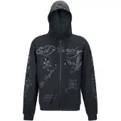 Ed Hardy Sweatjacka grå / svart