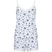 LASCANA Kort pyjamas marinblå / pastellblå / vit