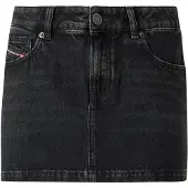 Diesel Kjol 'DE-RON' svart denim