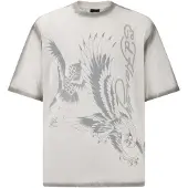 Ed Hardy T-shirt ljusgrå / vit