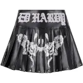 Ed Hardy Kjol 'Ghost Rose' svart / off-white