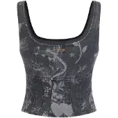 Ed Hardy Topp rökblå / blå denim