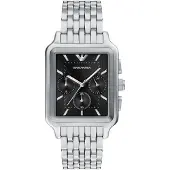 Giorgio Armani Analog klocka svart / silver