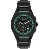 Armani Exchange Analog klocka 'Sync' grön / svart