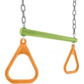 Intex 44007 Trapetsdiagramcirkel med ringar Plast, Galvaniserat stål