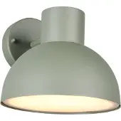 TRIO Lighting Vägglampa utomhus Elbe, dimbar, Grön, Aluminium / grå / zink, Skandinavisk, Utomhusvägglampa
