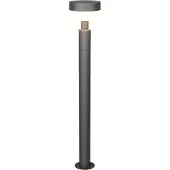 TRIO Lighting LED pollare Mackenzie, Svart, Aluminium / grå / zink, Modern, LED-utomhuslampa