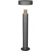 TRIO Lighting LED pollare Mackenzie, Svart, Aluminium / grå / zink, Modern, LED-utomhuslampa