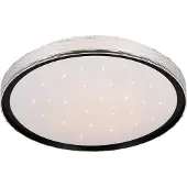 REALITY IMPORT Leuchten LED taklampa Varda, dimbar, Svart, Sovrum, Metall, Modern, LED-taklampa