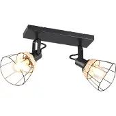 TRIO Leuchten Taklampa Jerome, dimbar, Svart, Vardagsrum / matsal, Metall, Modern, Taklampa