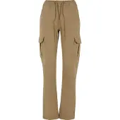 Urban Classics Twill Cargo Byxor Med Hög Midja