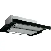 Elica Elite 14 LUX BL/A/50 - Kåpa - teleskopisk - bredd: 49.8 cm - djup: 28 cm - utsug och återcirkulering (-) - svart