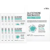APLB Gluthathione Niacinamide Sheet Mask Ansiktsmask 10 x 25 ml