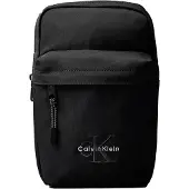 Calvin Klein Axelremsväska 'BOLD' svart / vit