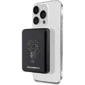Karl Lagerfeld Ikonik MagSafe 5 W 3000 mAh induktiv powerbank – svart