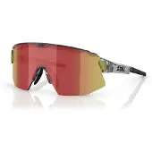 Bliz - Solglasögon - Breeze Trans Dark Grey Brown W Red Multi för Unisex - Grå