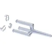 Hellermanntyton TPPexpand3.7_Prong Reservdorn Silver Metall Innehåll: 1 st