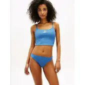 Tommy Hilfiger Crinkle Texture High Cut Cheeky Bikini Bottoms
