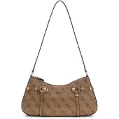 GUESS Axelremsväska 'Leona' beige / brun