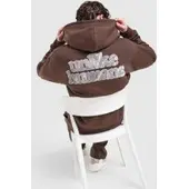 Unlike Humans Hidden Full Zip Hoodie, brun