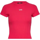 Vans T-shirt 'Cameron' cranberry / vit