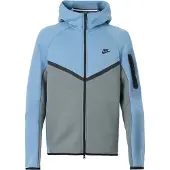Nike Sweatjacka 'Tech Fleece' rökblå / ljusblå / svart