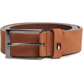 Tommy Hilfiger Enamel Flag Rectangular Buckle Leather Belt