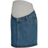 Mamalicious Cuba Denim Maternity Kort Kjol
