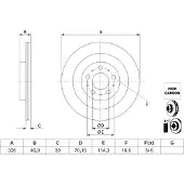 Bosch Bromsskiva 0 986 479 J78, 1 Stycke