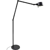 LUCANDE Golvlampa , Silka, Svart, Arbetsrum / hemkontor, Metall, Modern