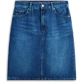 Tommy Hilfiger Mid Rise Straight Denim Pencil Skirt
