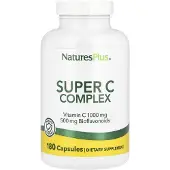 Natures Plus Super C Complex, 180 Veggiekapslar