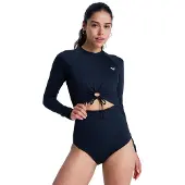Roxy Beach Essential Långärmad Shorty Med Dragkedja Bak För Dam