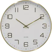 Karlsson väggklocka Elegance Glow white KA5973WH