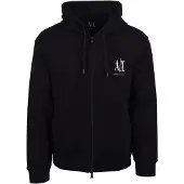 Armani Exchange Sweatjacka svart / vit